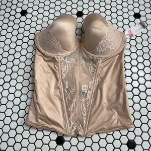 NWT Cassandra intimates bustier no straps size 36D